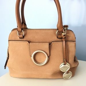 Calvin Klein Reese Suede Satchel